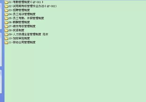 规章制度的范围